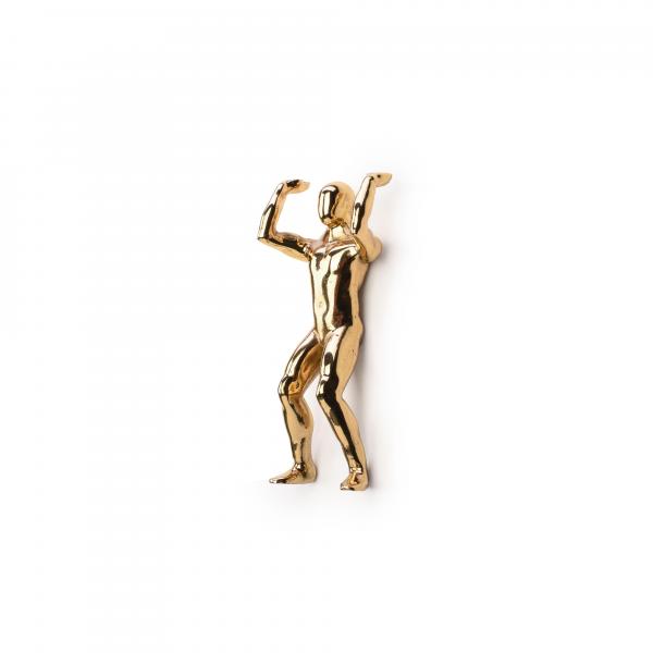 Casted brass man figure