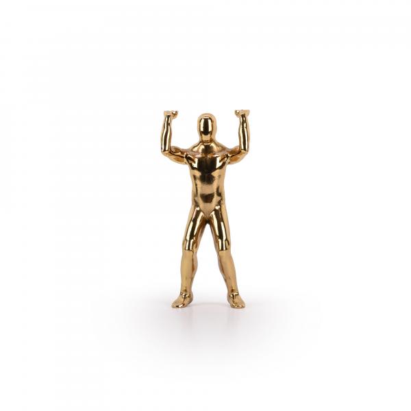 Casted brass man figure